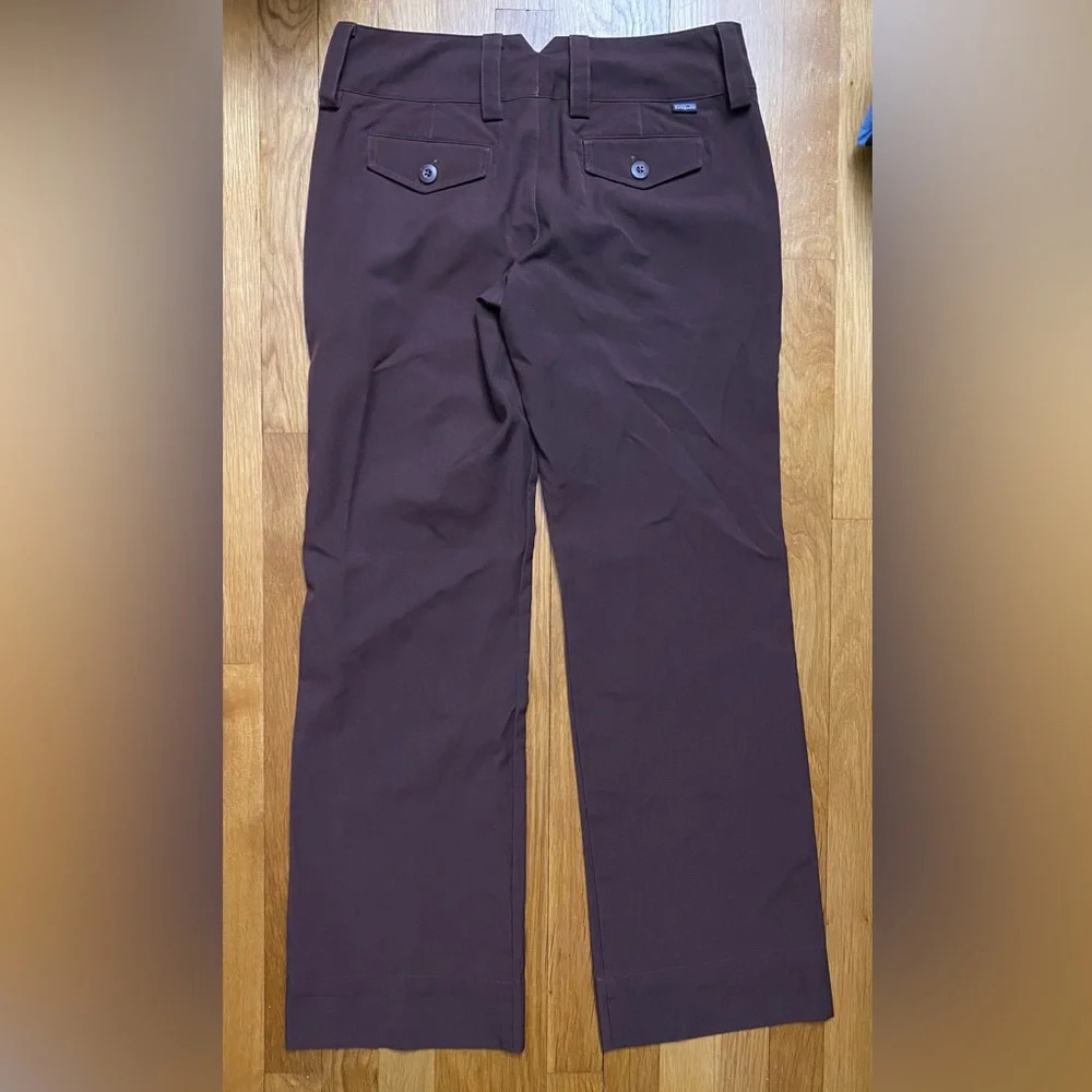 Patagonia Women’s Wide Leg Pants Burgundy Size 6 - Picture 2 of 8